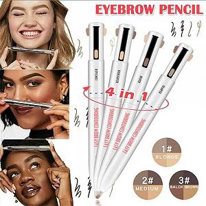 Карандаш для бровей 4-в-1 Водостойкий Поворотный synthetic.ua - Фото 1