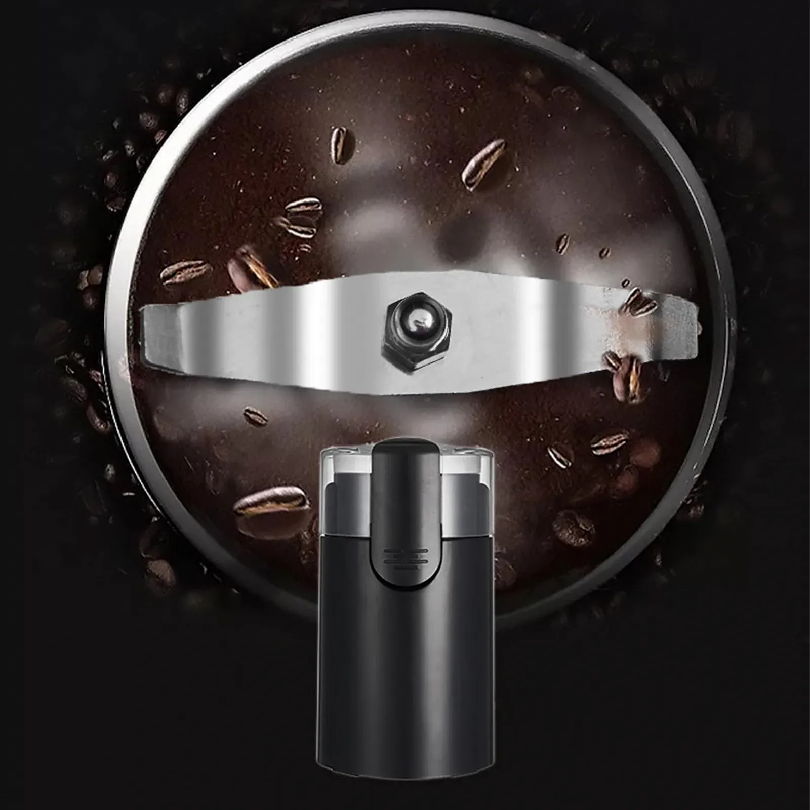 Кофемолка электрическая Маленькая мельница из нержавеющей стали с щеткой для Cold Brew, Cafe, Kitchen, Home, Beans, Food, Nuts, фото №8 Кофемолка электрическая Маленькая мельница из нержавеющей стали с щеткой для Cold Brew, Cafe, Kitchen, Home, Beans, Food, Nuts, фото №8
