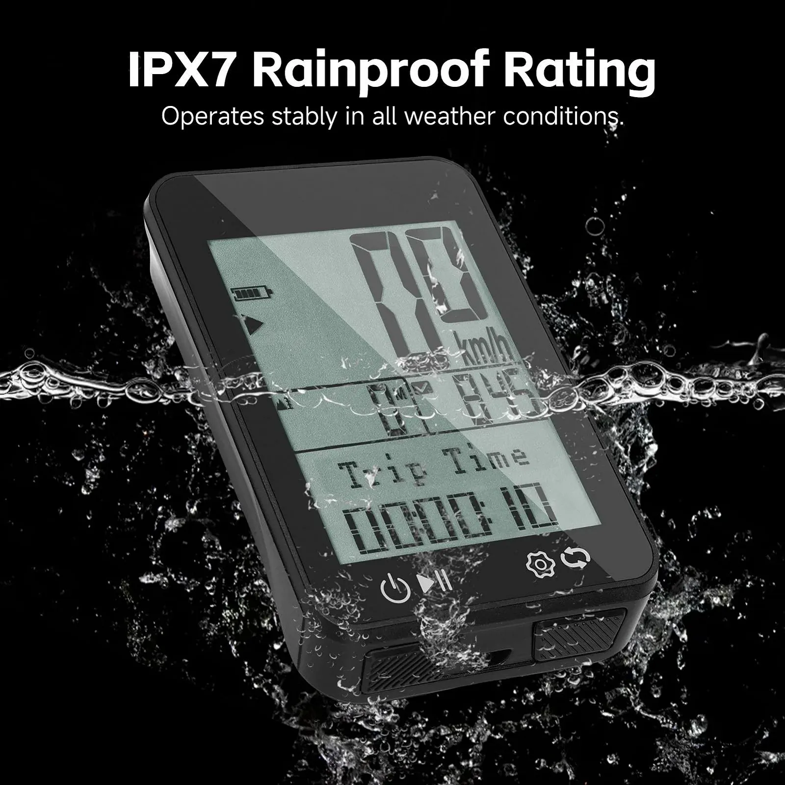 Велокомп'ютер GPS IPX7 Rainproof 2.4" FSTN Display Odometer Speedometer, фото №3 Велокомп'ютер GPS IPX7 Rainproof 2.4" FSTN Display Odometer Speedometer, фото №3