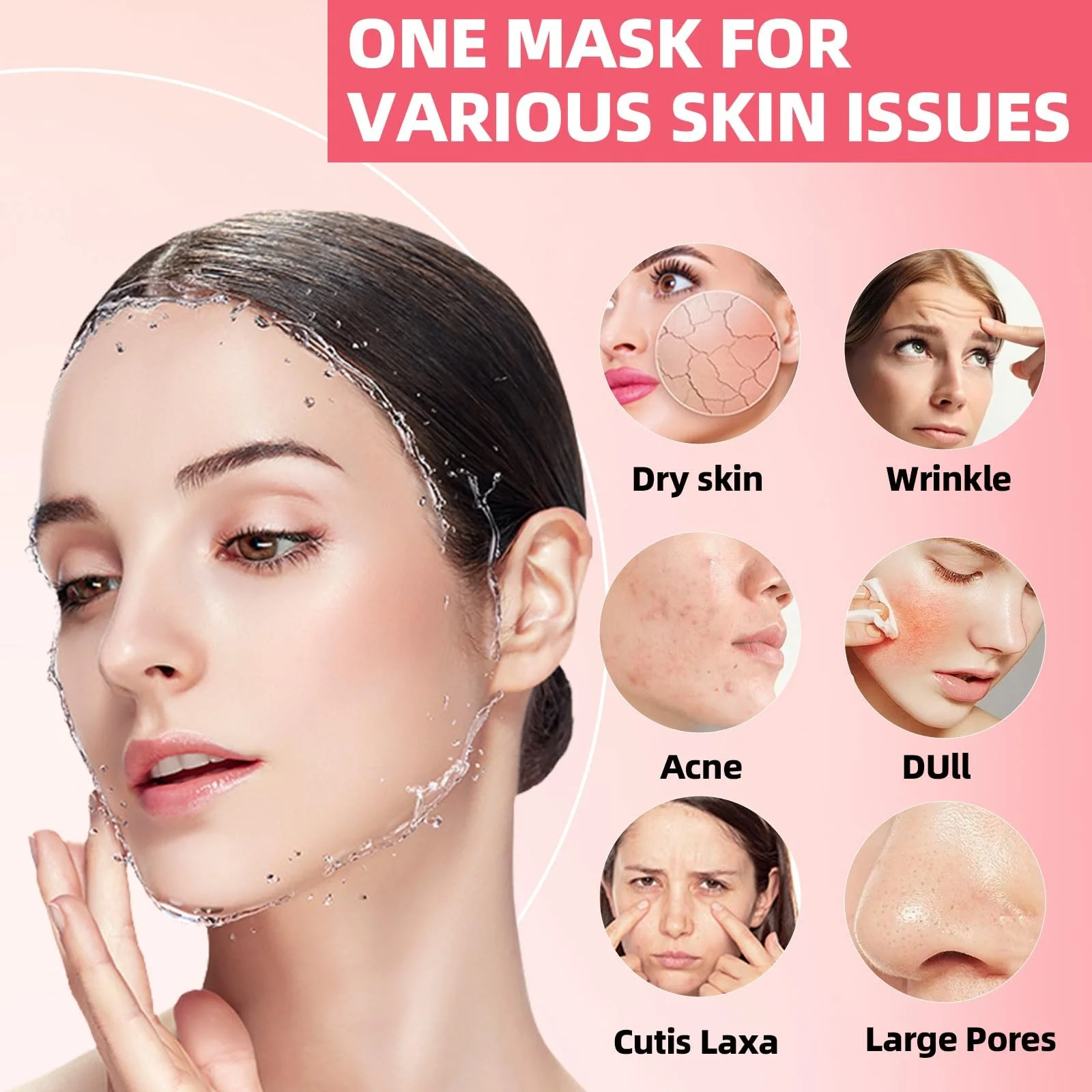 Маска Коллагеновая, Органический Коллаген Real Deep Mask, Корейская Маска для Лица, фото №5