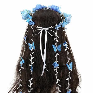 Венок Цветок Голубой для женщин synthetic.ua - Фото 1