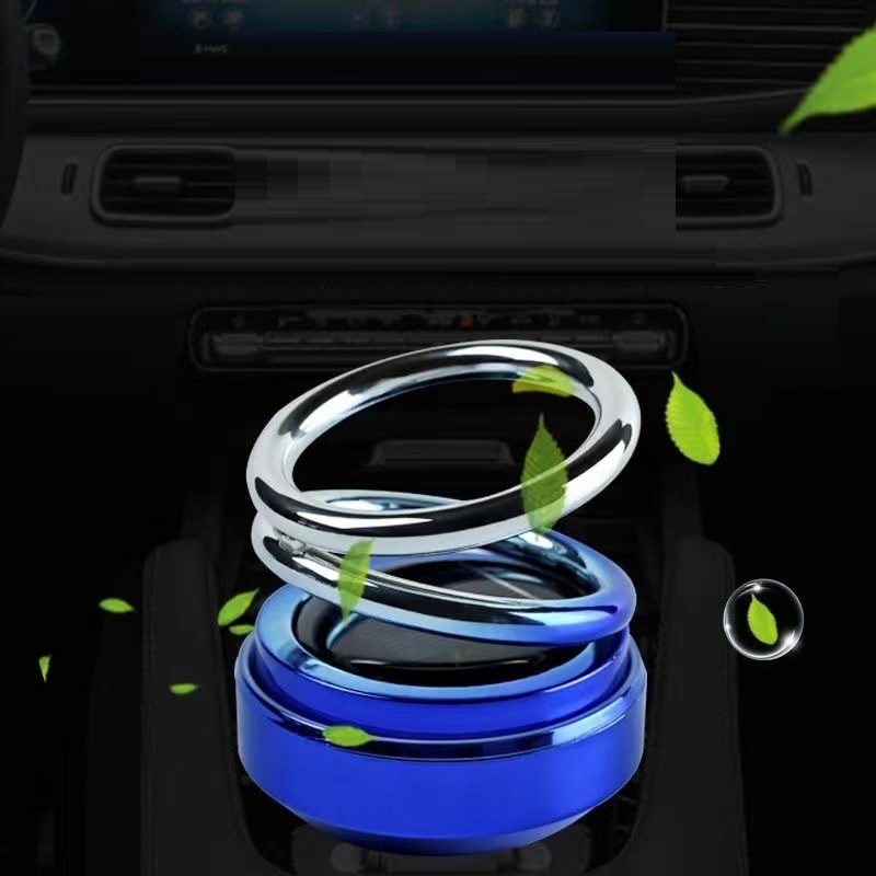 Ароматизатор в автомобиль Левитирующие кольца от солнечного света MIO 1 сменный картридж Синий 050966, фото №2