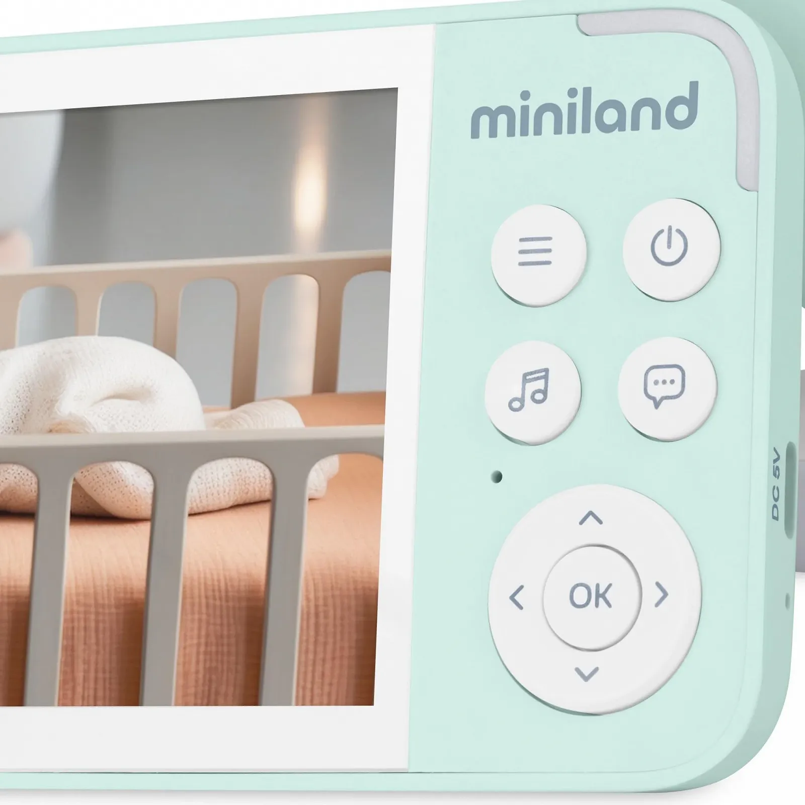 Відеоняня Miniland Digimonitor 5" HD поворотна з нічним баченням flights, фото №5 Відеоняня Miniland Digimonitor 5" HD поворотна з нічним баченням flights, фото №5