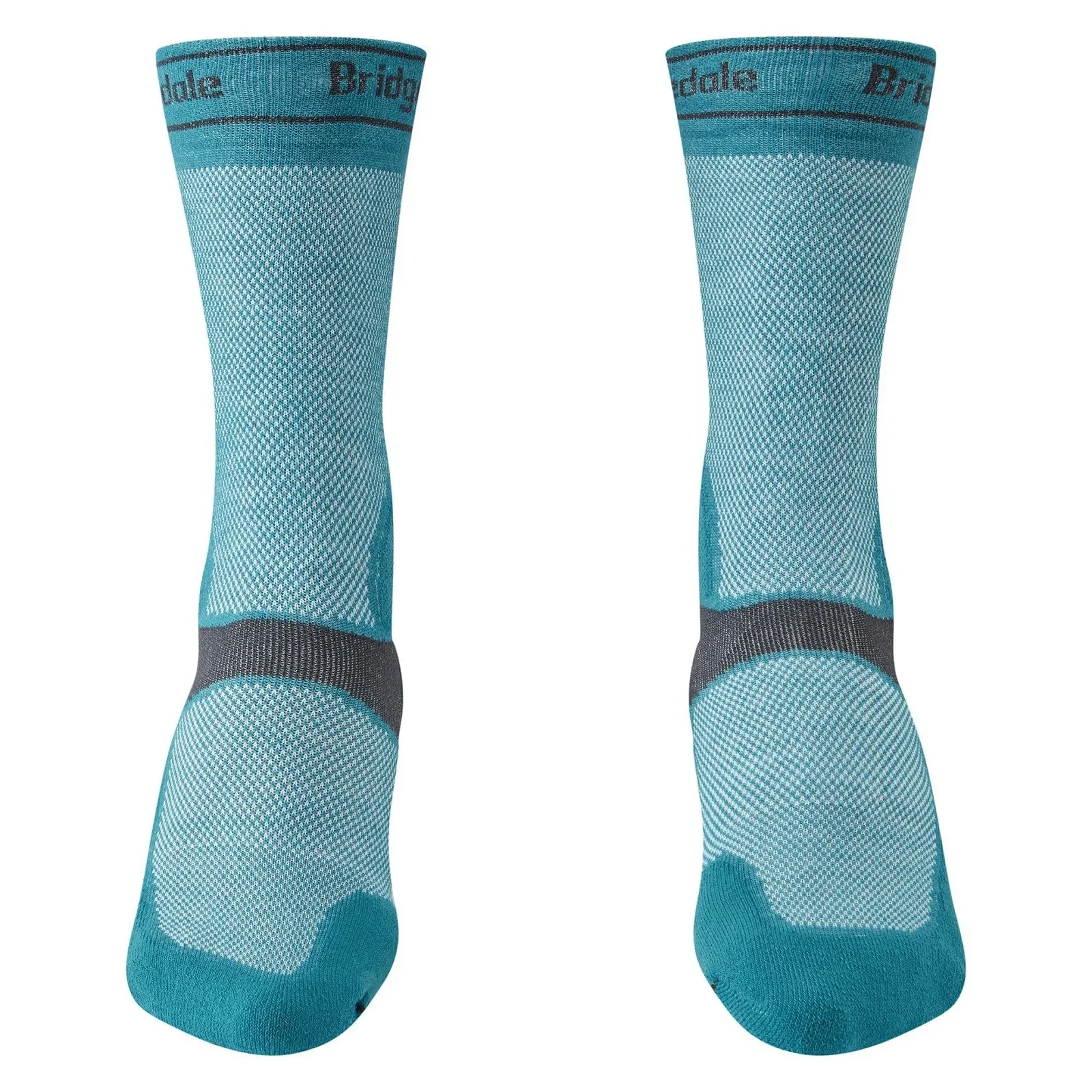 Носки Bridgedale Ladies 710358/341/M Teal/Dark Grey, M, Teal/Dark Grey, фото №2