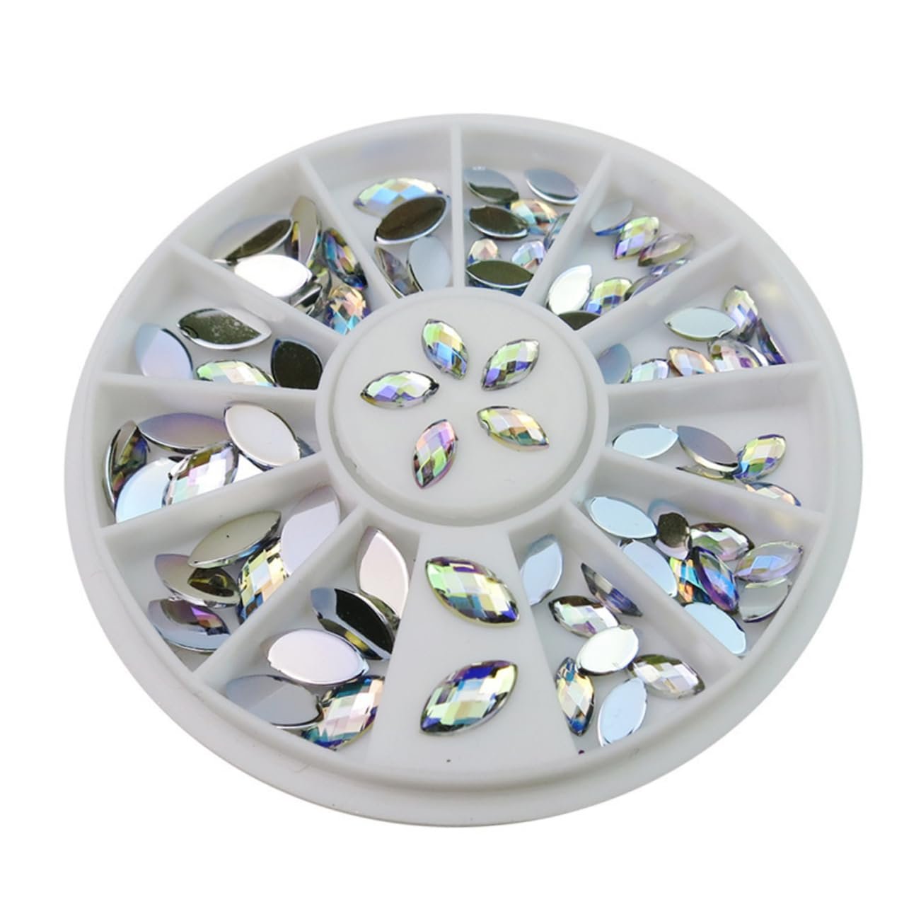 Набір для декору нігтів minkissy 6 шт з плоскими діамантами для нейл-арту та творчих проектів, фото №8