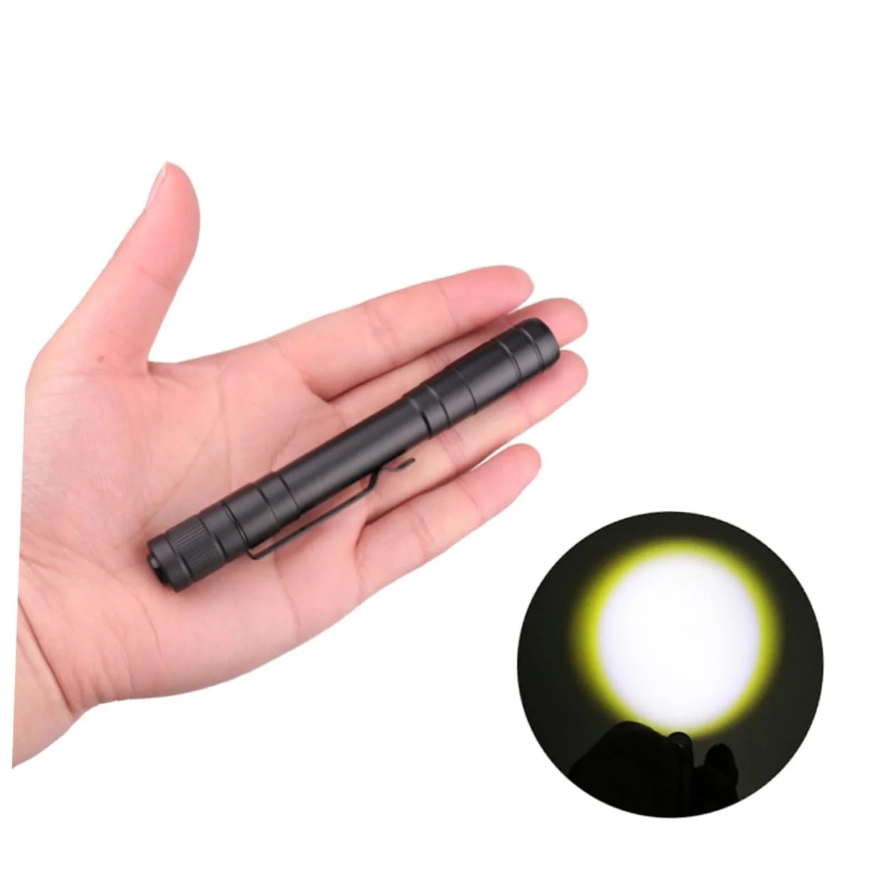 Ручний ліхтар HEMOTON Портативний Міні Жовтий Білий, фото №7