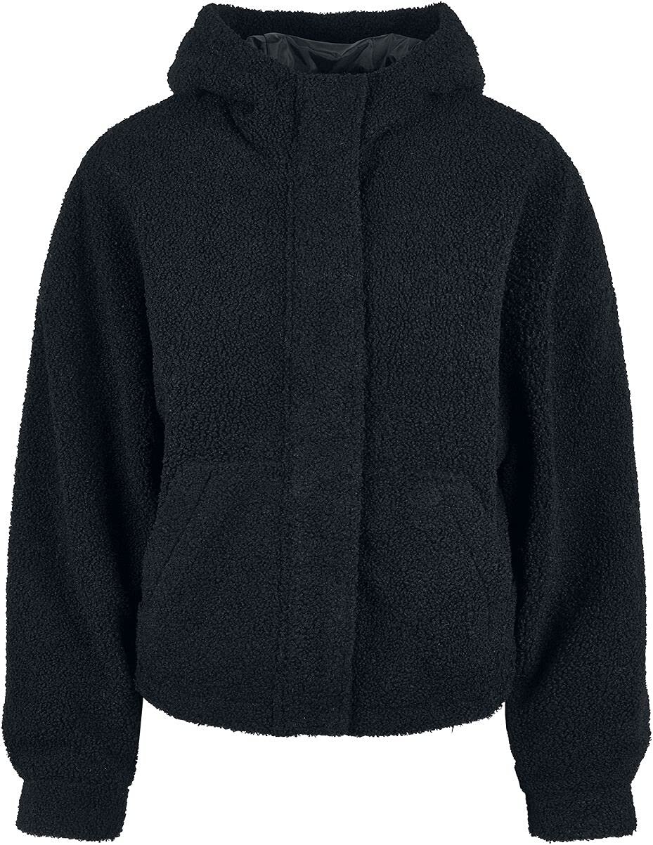 Жіноча зимова куртка Urban Classics Коротка Oversize Sherpa Куртка з подовженою спинкою, заокругленим низом і капюшоном, фото №1 Жіноча зимова куртка Urban Classics Коротка Oversize Sherpa Куртка з подовженою спинкою, заокругленим низом і капюшоном, фото №1