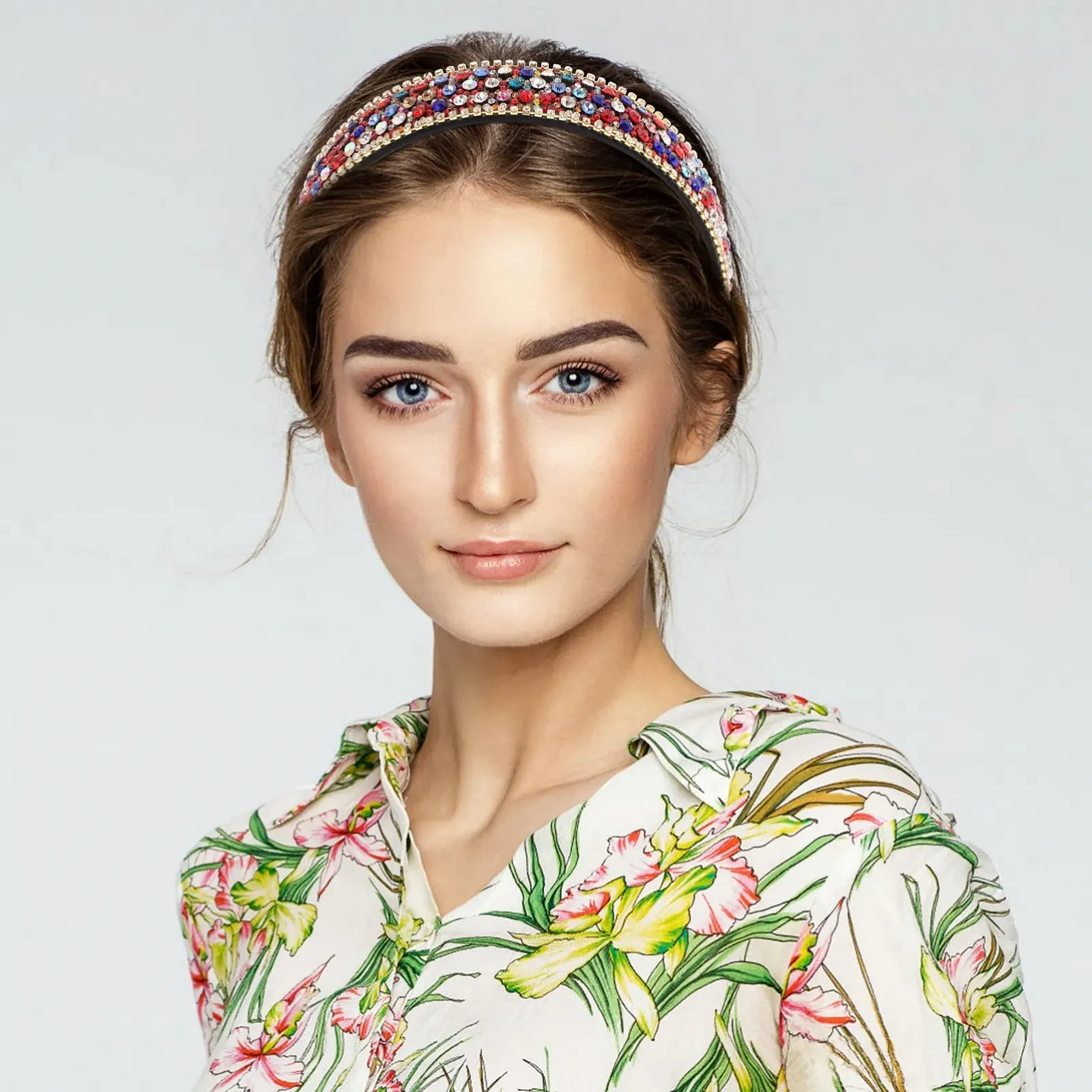 Обруч для волосся Frcolor Жіночий Обруч для волосся з кристалами, фото №7