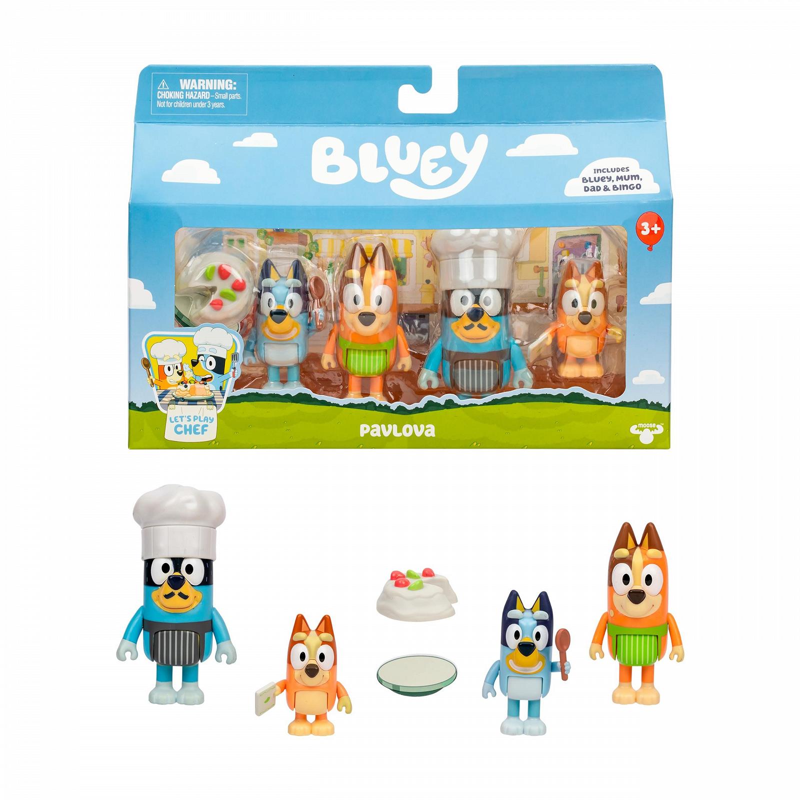Фігурки BlueY Змагання в кафе, 4 шт (Біго, Бандит у кухарському капелюсі, Чілі та 2 аксесуари), 6-7,6 см, фото №1