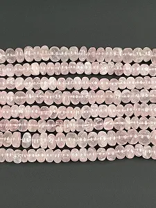 Натуральный Розовый Кварц Родель Гладкие Бусины 10 мм - Фото 1