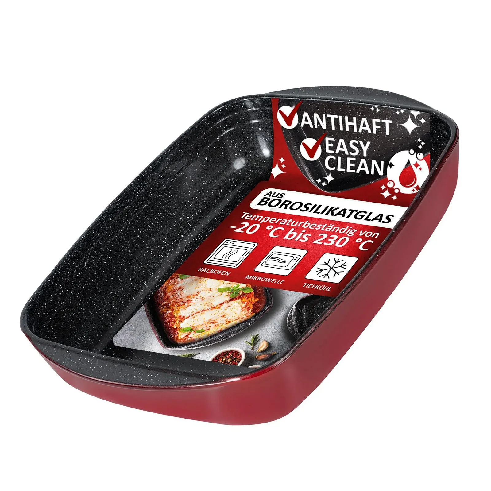 Форма для запекания STONELINE 23 x 15 x 4.5 см Боросиликатное стекло Антипригарная, фото №1