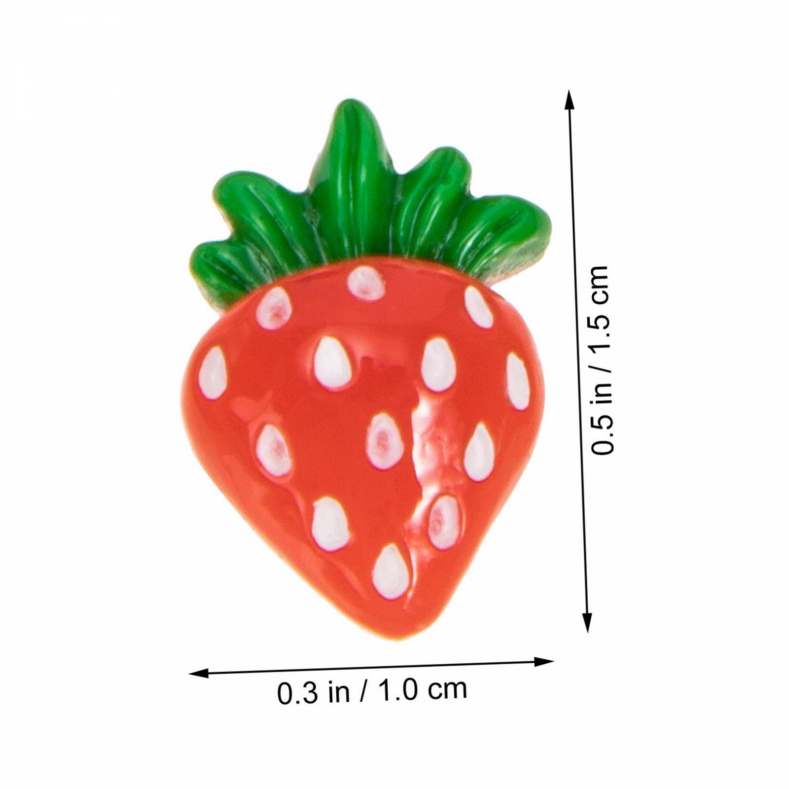 Аксессуары для ногтей Фрукты для девочек Ювелирные изделия Стразы для ногтей Украшения для ногтей Клубничный шарм из смолы, набор 30 шт, фото №2
