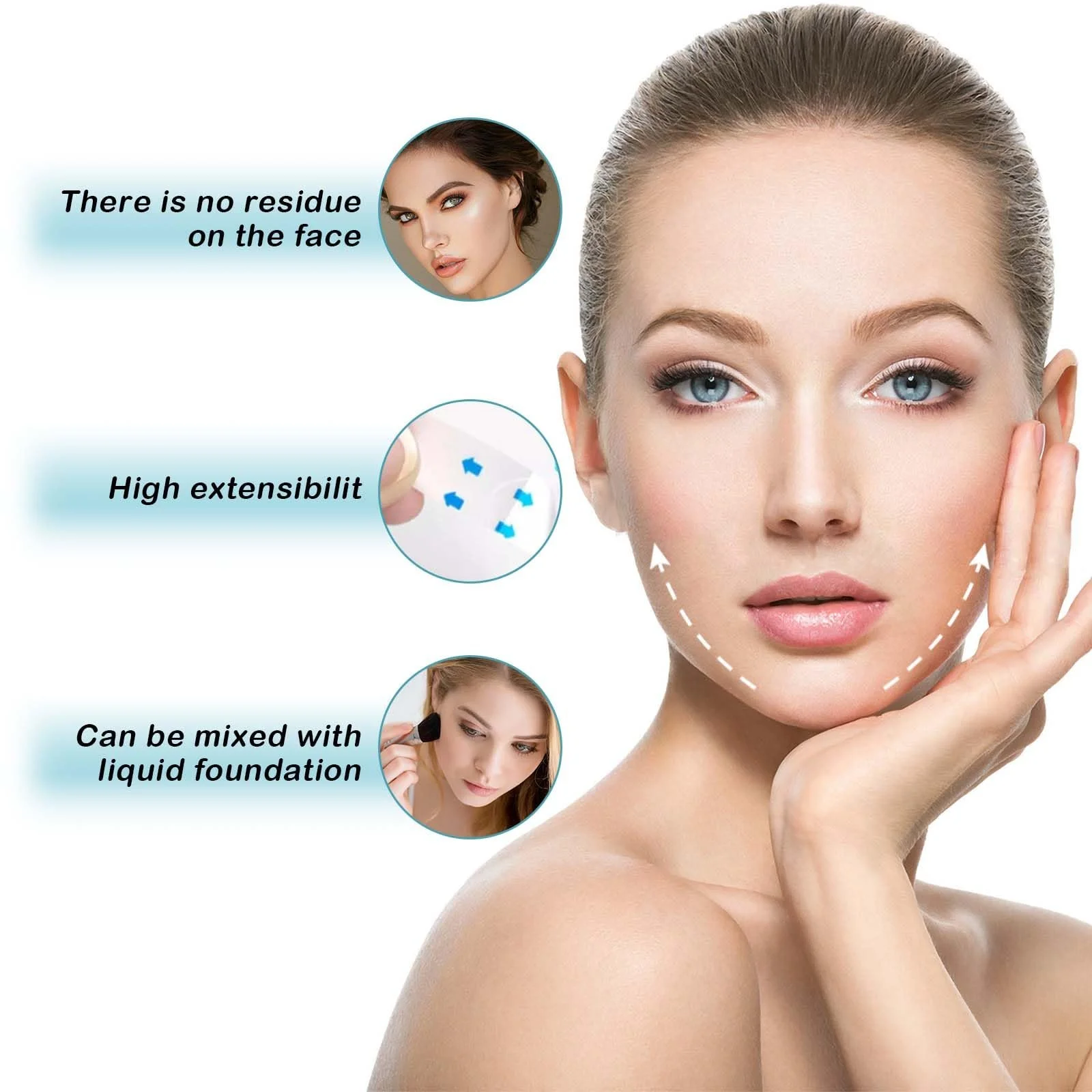 Стрічка для обличчя для підтяжки обличчя 160 штук, фото №3 Стрічка для обличчя для підтяжки обличчя 160 штук, фото №3