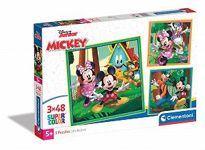 Пазл Clementoni Supercolor Disney Mickey Mouse & His Friends 3 x 48 элементов 25298 - Фото 1