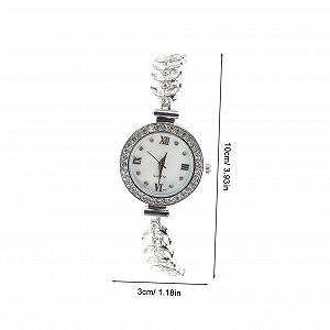 Часы женские PartyKindom Кварцевые со стразами Дизайн "Русалка" Серебристый synthetic.ua - Фото 1