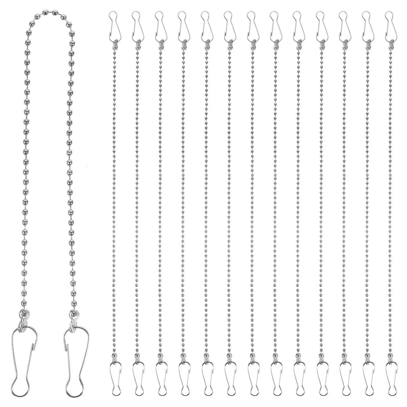 Набір ланцюгів для підвісних кашпо та вивісок 28C Нержавіюча сталь з гачками, фото №1 Набір ланцюгів для підвісних кашпо та вивісок 28C Нержавіюча сталь з гачками, фото №1
