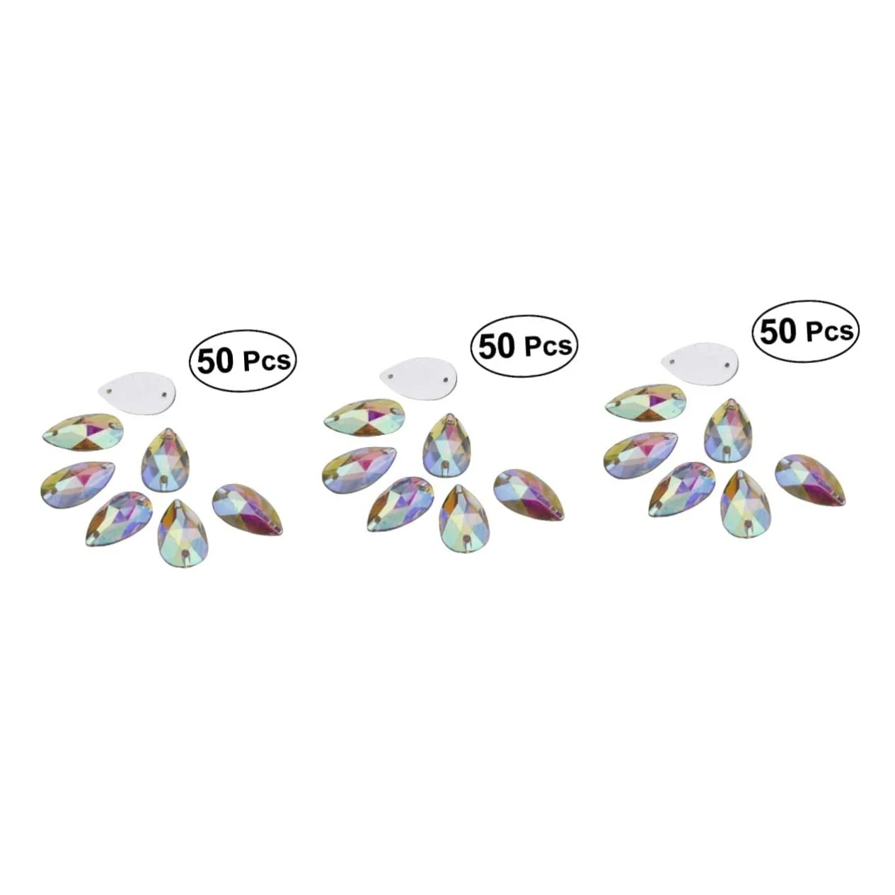 Стрази FRCOLOR Кристалічні намистини Плоска задня частина Ґудзики Кристал Плоска задня частина Підвіска зі страз, фото №9
