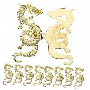 Украшения для ногтей Пачка из 20 штук, с мотивами дракона, Элегантные украшения для женщин - Фото 1