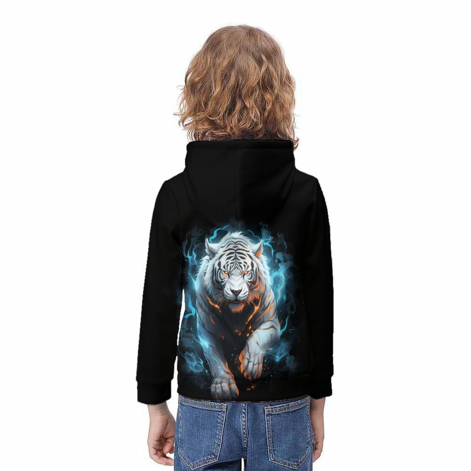 Худі Tiger KHHKJBVCE для дітей, підлітків, дівчаток і хлопчиків, 3D-друк, фото №4