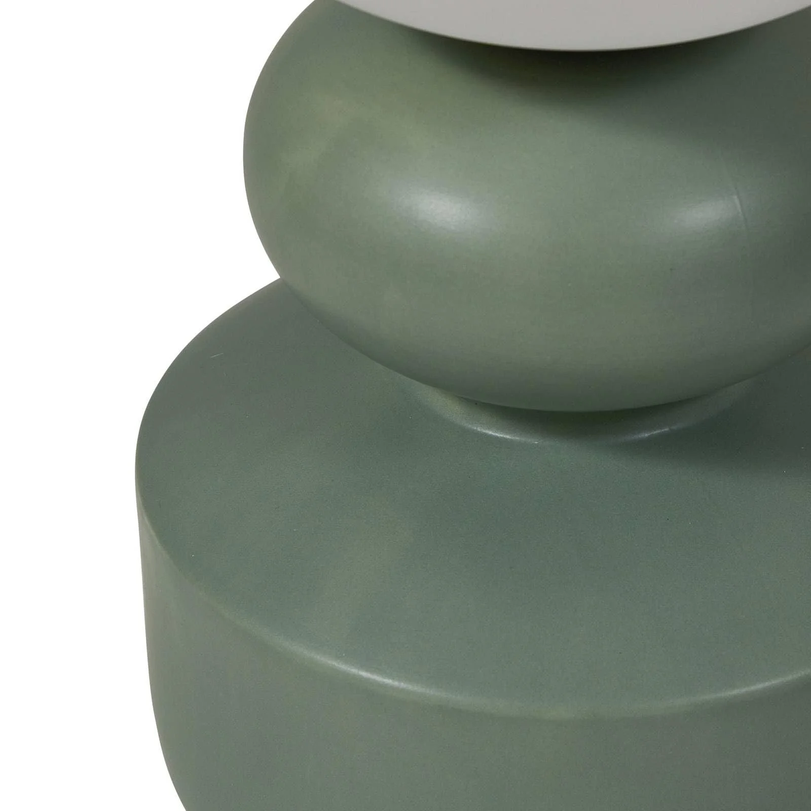 Настільна лампа Lucande Fidelo скандинавська зелена кераміка 1 лампочка E14, фото №7