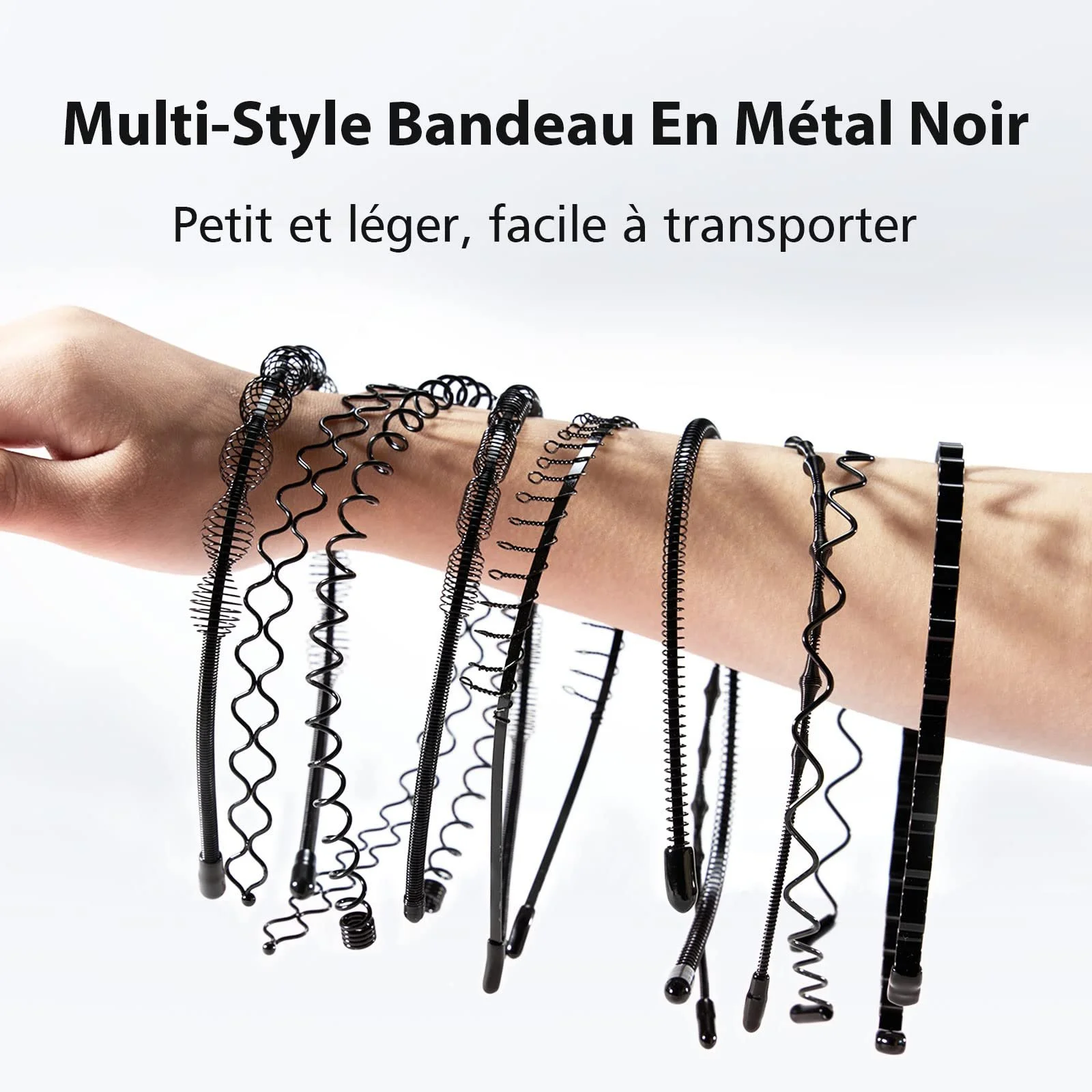 Набір металевих обручів для волосся, фото №5