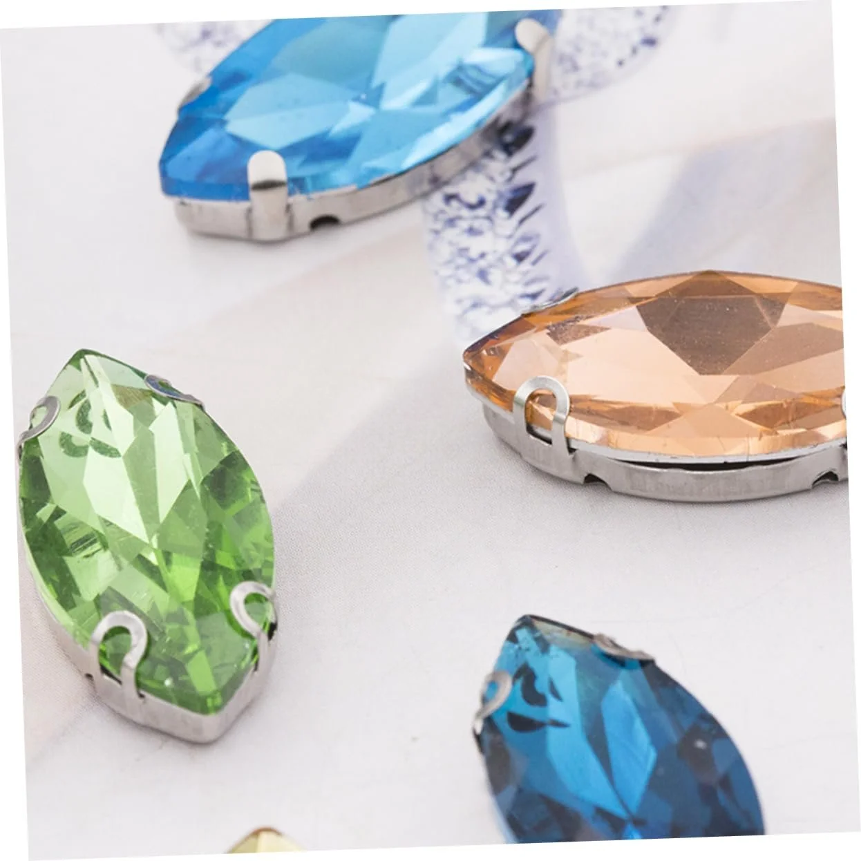 Украшения Кристальные Когти 4 кольца, 200 шт, Красный, фото №8