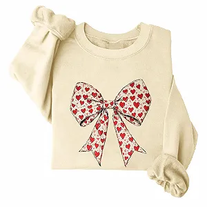 Женская Толстовка Lemoiitea С круглым вырезом, длинными рукавами, рисунком в виде бантика synthetic.ua - Фото 1