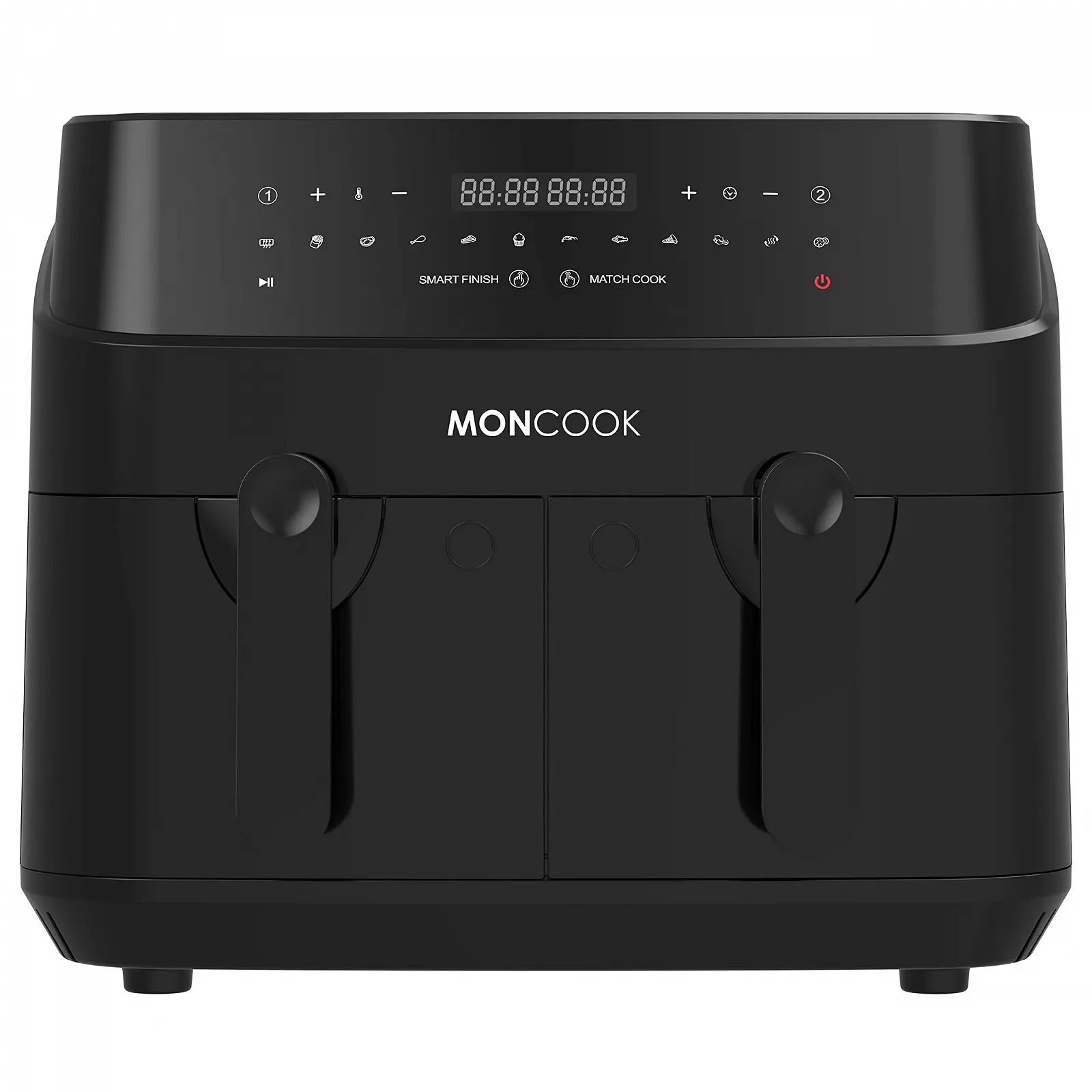 Мультипіч MONCOOK Double 2-в-1 9 л 2 кошики по 4.5 л 12 програм LED-дисплей Без олії, фото №1 Мультипіч MONCOOK Double 2-в-1 9 л 2 кошики по 4.5 л 12 програм LED-дисплей Без олії, фото №1