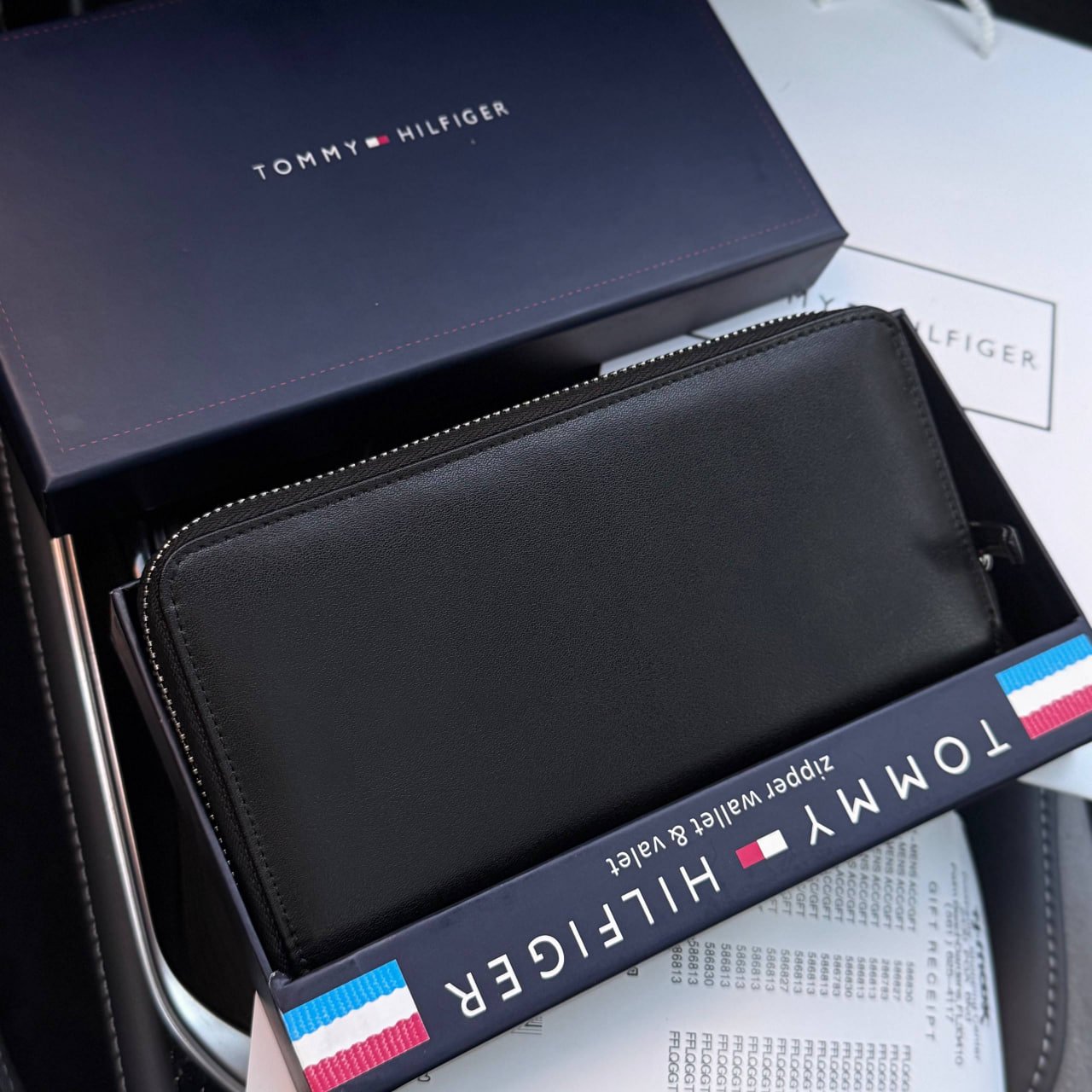 Чоловічий шкіряний гаманець на блискавці Tommy Hilfiger Томмі Хілфігер, фото №8 Чоловічий шкіряний гаманець на блискавці Tommy Hilfiger Томмі Хілфігер, фото №8