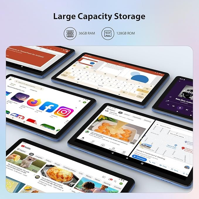 Планшет WOREGOO L211 10.1" (12+24)/128ГБ 8000 mAh Android 14, фото №4 Планшет WOREGOO L211 10.1" (12+24)/128ГБ 8000 mAh Android 14, фото №4