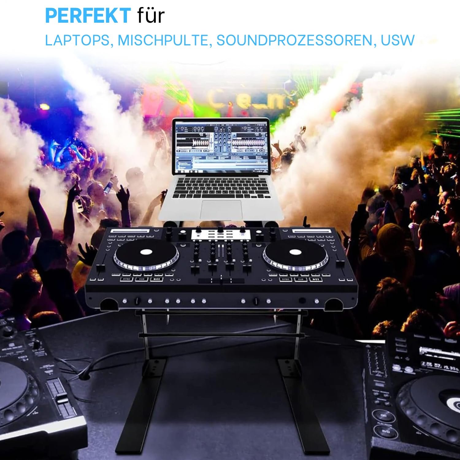 Подвійна Підставка для Ноутбука Pyle, регульована ширина, до 15 кг, фото №5