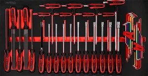 Набір викруток та напилків KS Tools 813.0042 42 шт. у ложементі - Фото 1