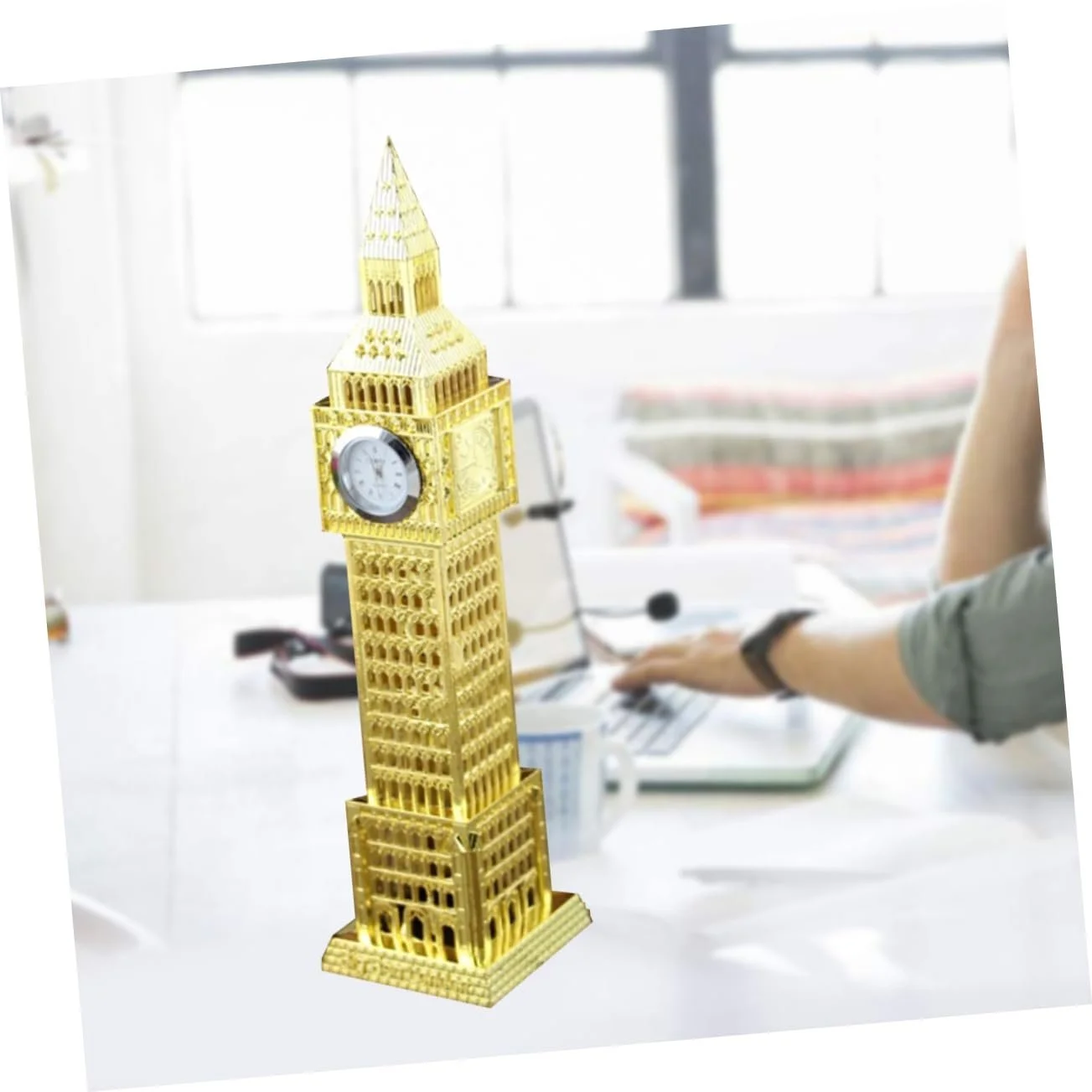 Часы Настольные/Полочные FUNOMOCYA Большое Металлическое Украшение из Декоративной Обработки, фото №2