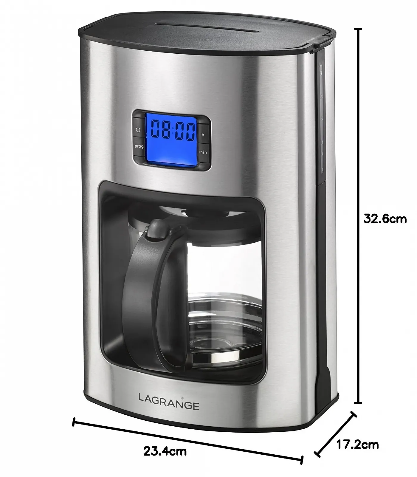 Капельная кофеварка Lagrange Naos 529 001 23.4 x 17.2 x 32.6 см Stainless Steel, фото №7