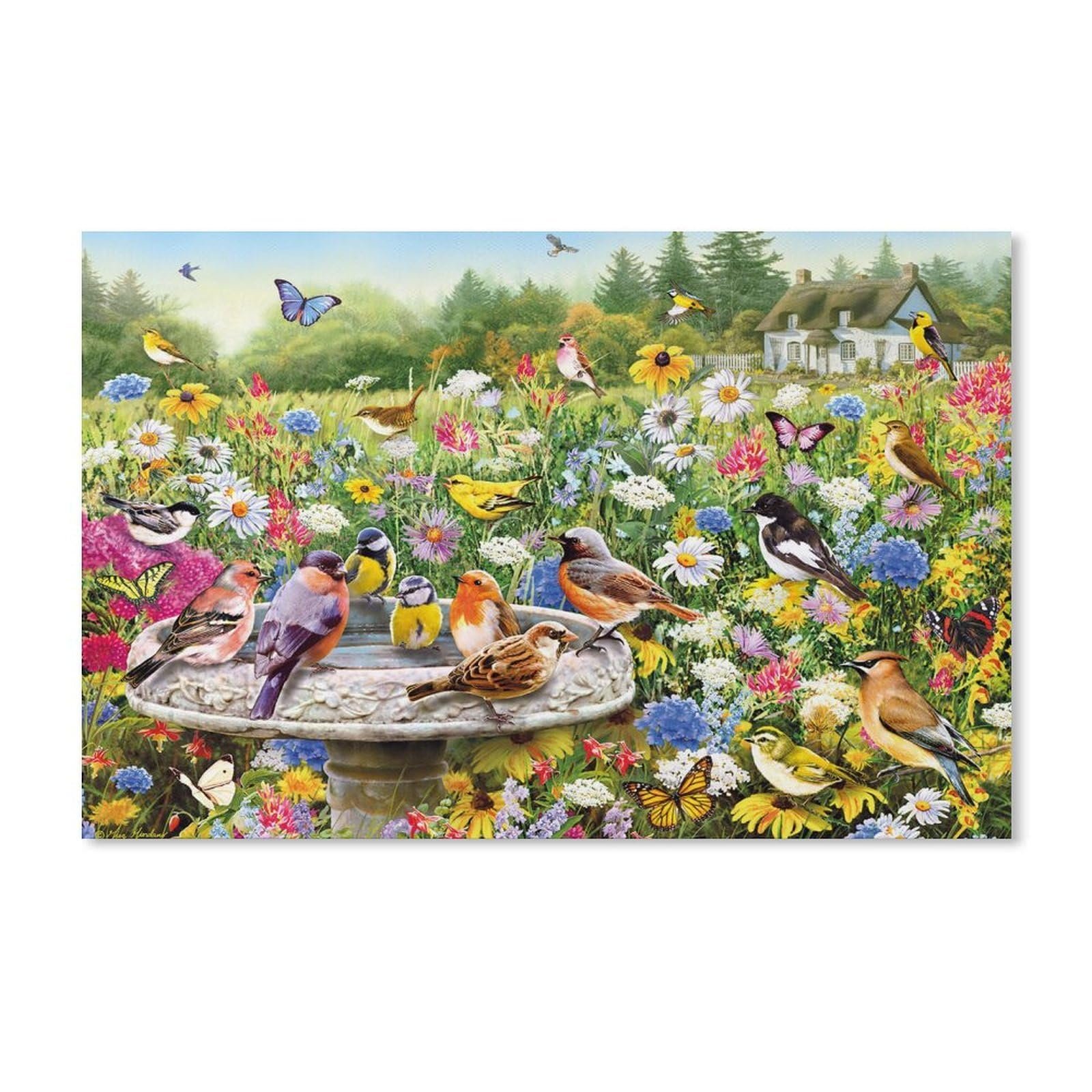 Пазл Flowers and Birds 1000 деталей бумажный 38 х 26 см 105, фото №1 Пазл Flowers and Birds 1000 деталей бумажный 38 х 26 см 105, фото №1