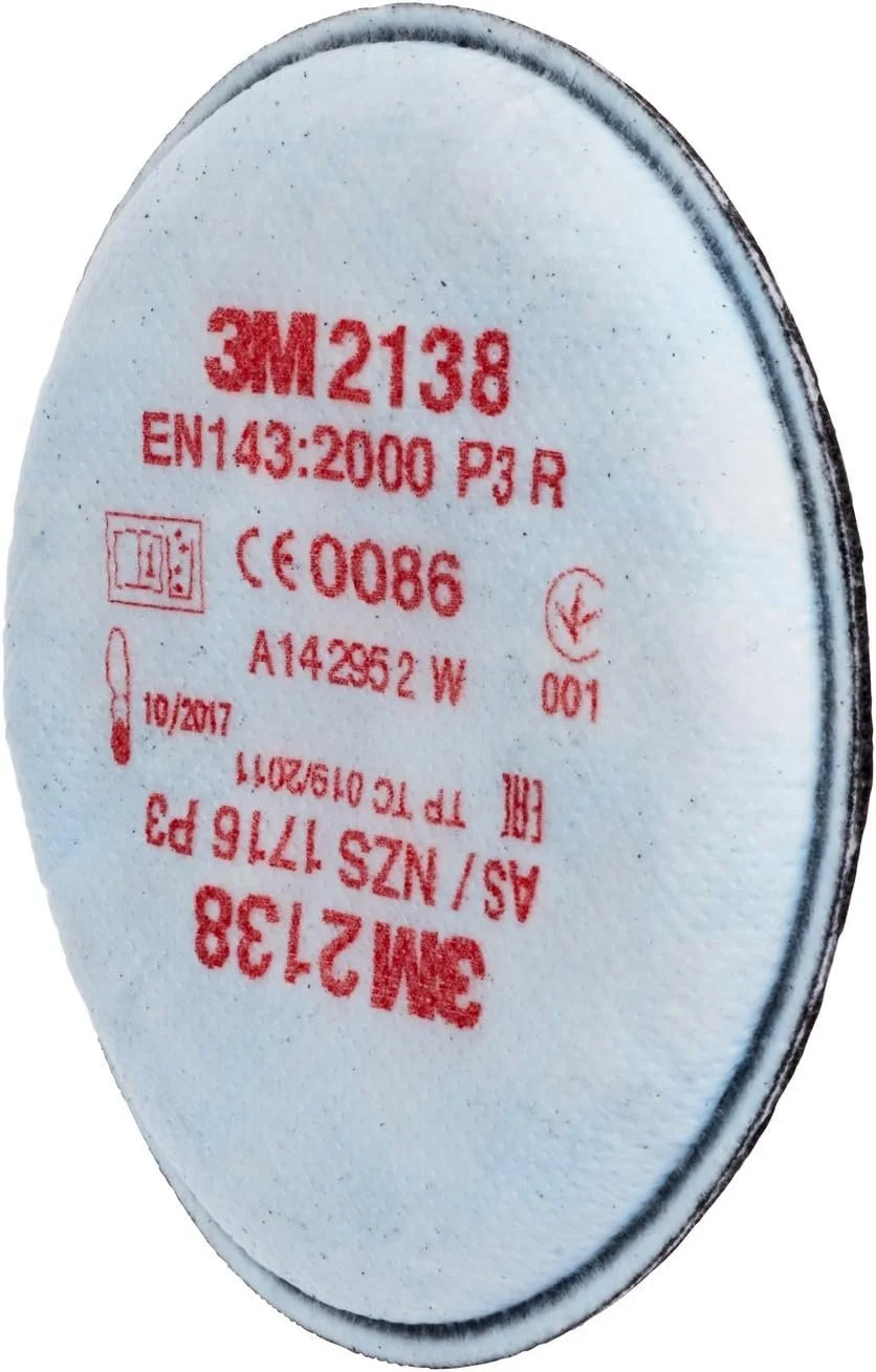 Противоаэрозольный фильтр 3M 2138 P3R, фото №3 Противоаэрозольный фильтр 3M 2138 P3R, фото №3
