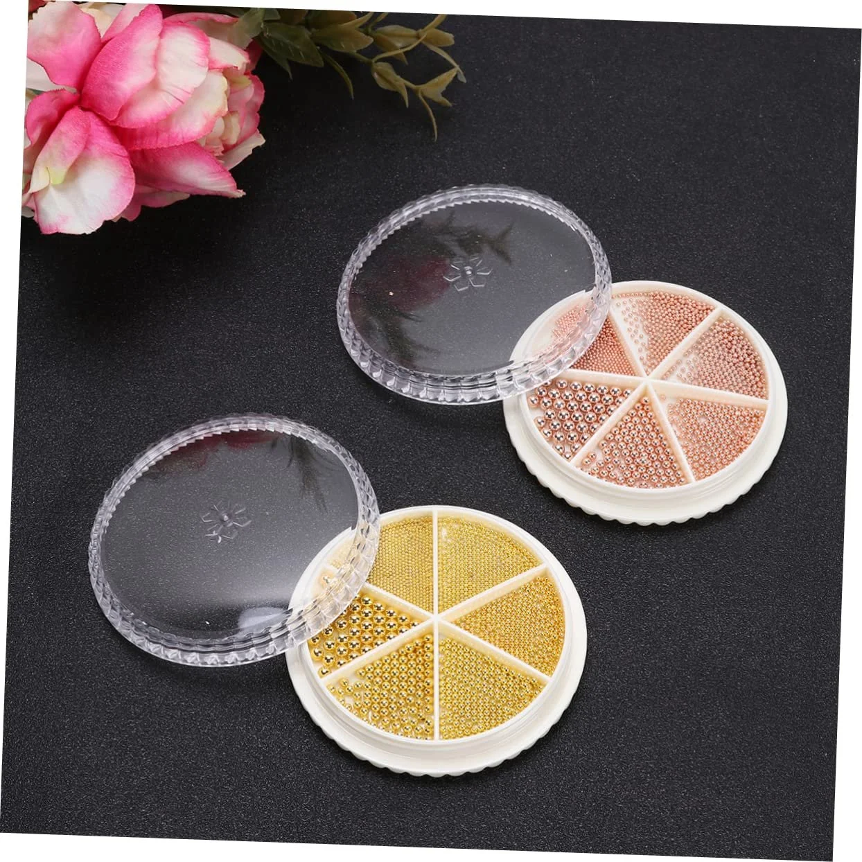 Мини-украшения для маникюра Healeved 4 шт., металлические стальные бусины, креативные аксессуары для -нейл-арта, универсальные аксессуары для украшения ногтей и прочее, фото №4