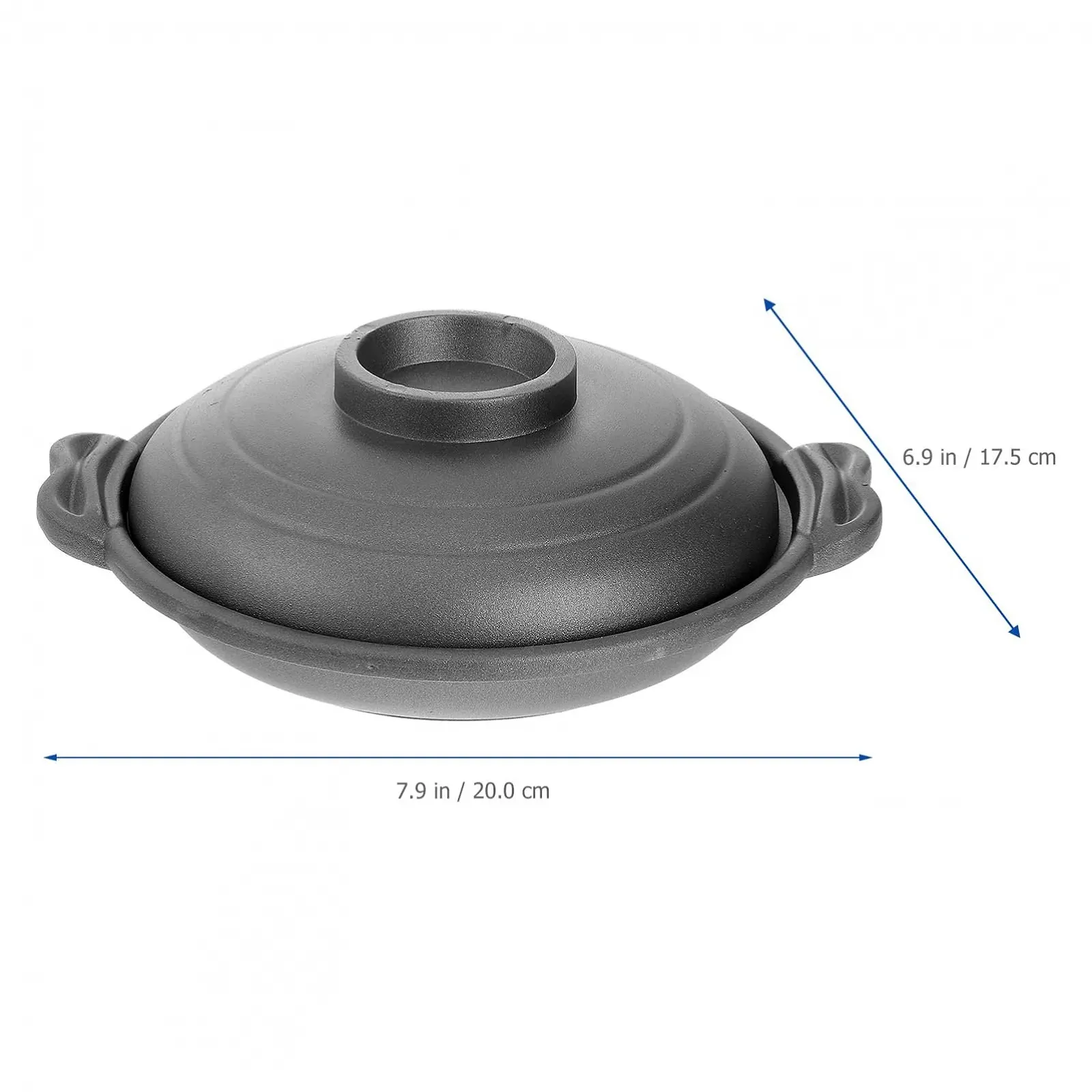 Керамічна каструля Sosoport для супів та рагу з кришкою антипригарна термостійка, фото №9