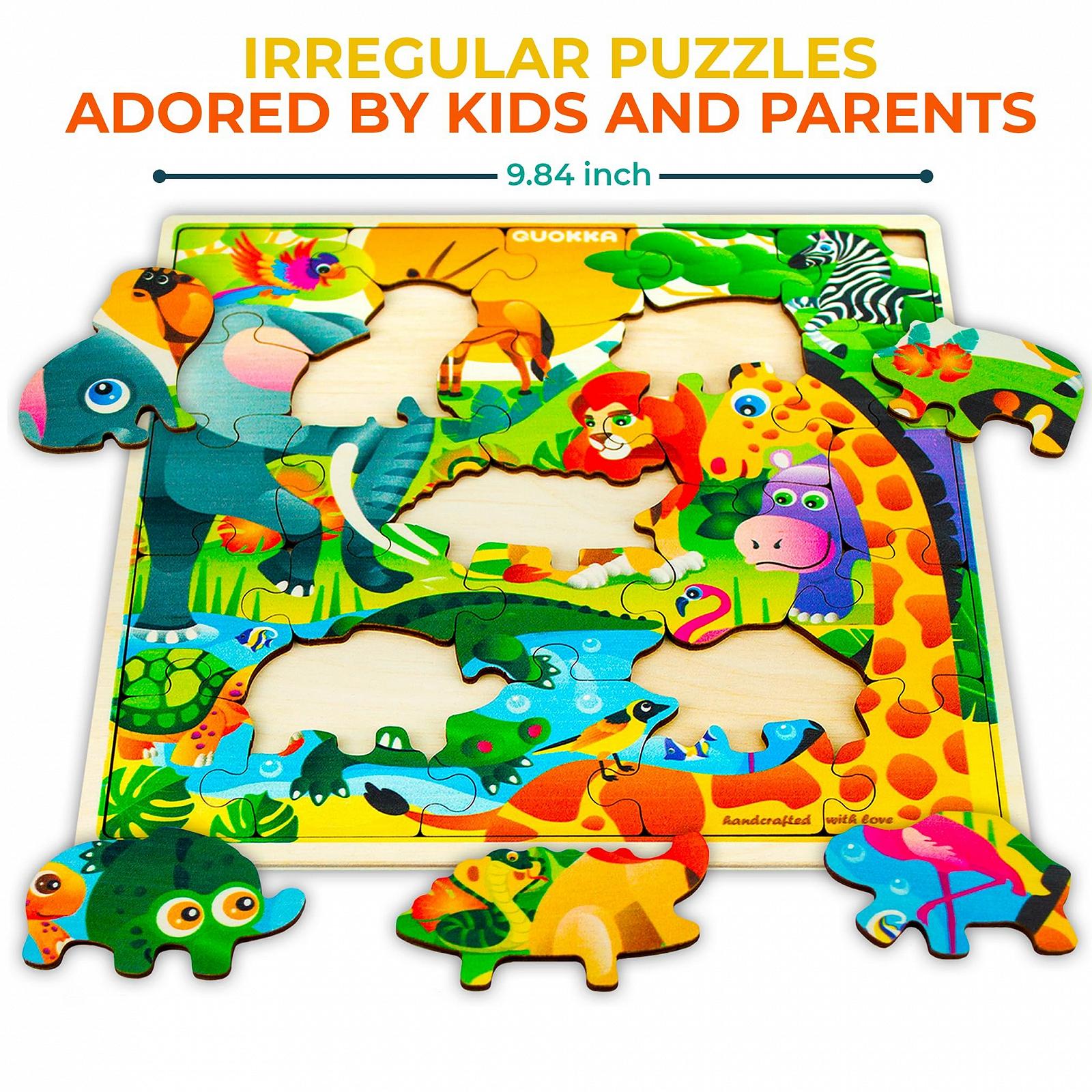 Деревянный пазл QUOKKA Africa 28 деталей, фото №2 Деревянный пазл QUOKKA Africa 28 деталей, фото №2