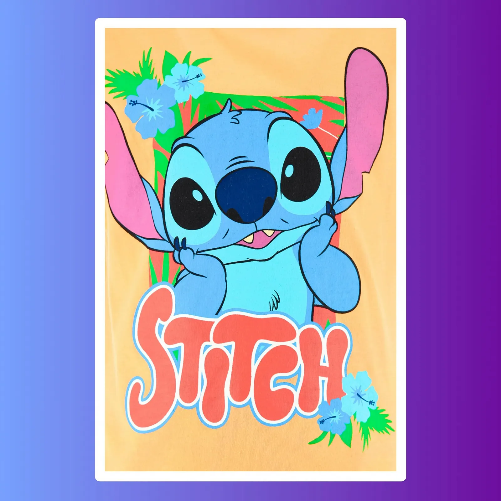 Піжама (футболка та шорти) Disney Stitch Літній набір 'Tropical' Stitch для дівчат, фото №4 Піжама (футболка та шорти) Disney Stitch Літній набір 'Tropical' Stitch для дівчат, фото №4