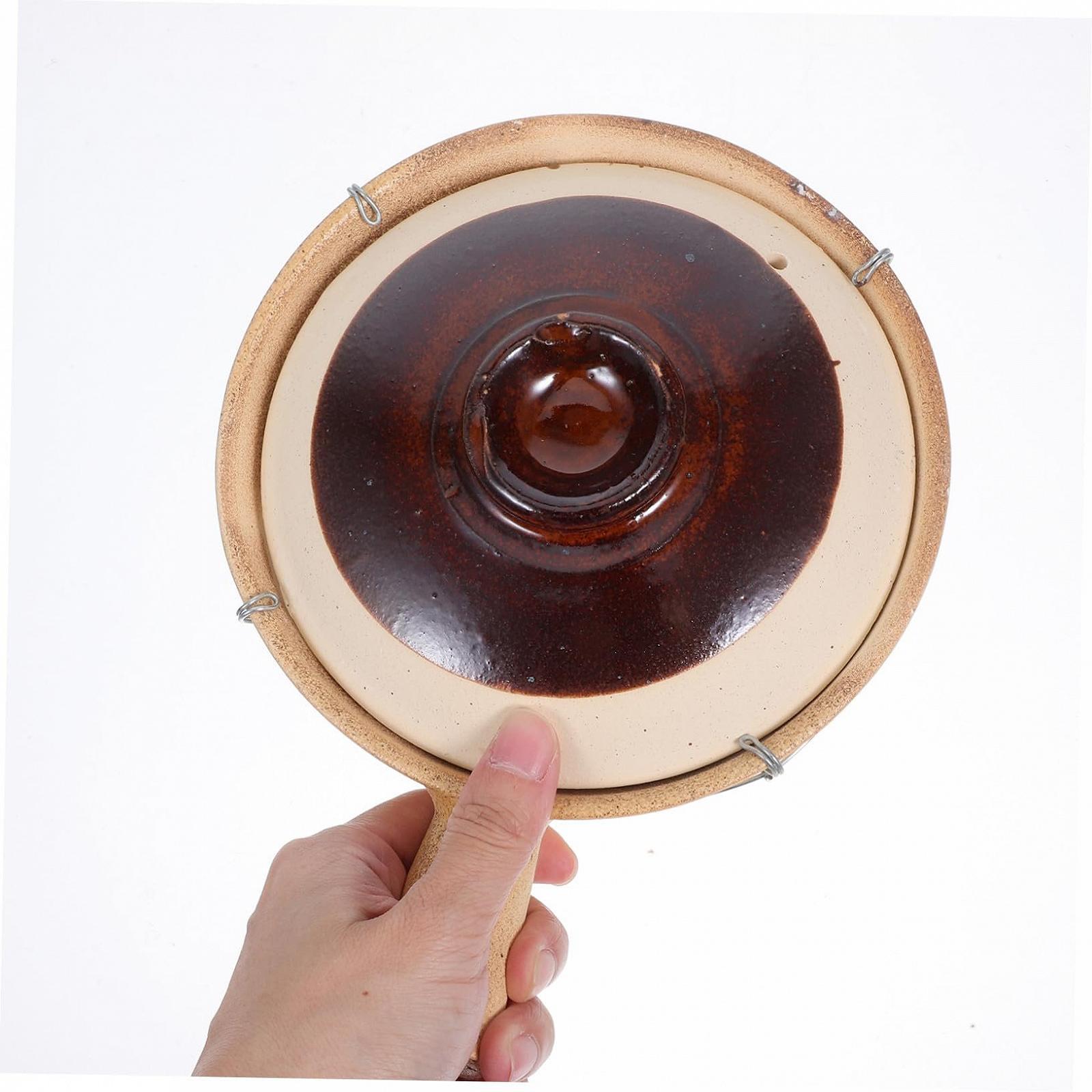 Глиняний горщик Керамічний Ківш для рису та супу з ручкою та дротовим тримачем Термостійкий, фото №8 Глиняний горщик Керамічний Ківш для рису та супу з ручкою та дротовим тримачем Термостійкий, фото №8