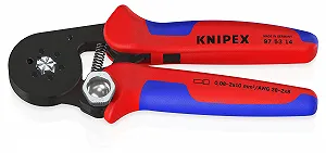 Саморегулирующиеся пресс-клещи Knipex 97 53 14 180 мм и автоматический стриппер PreciStrip16 195 мм synthetic.ua - Фото 1
