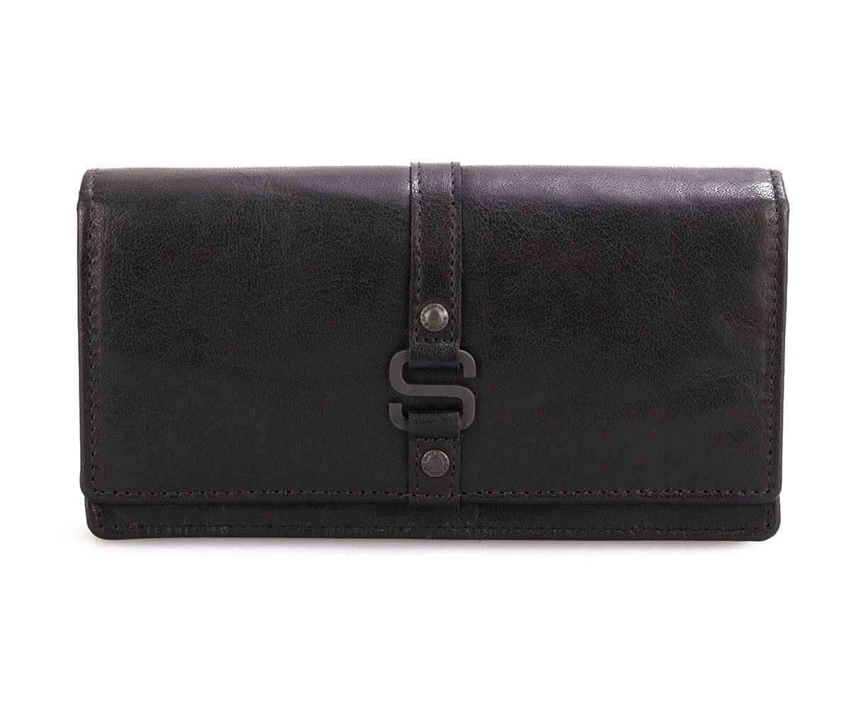 Гаманець шкіряний Spikes & Sparrow Iowa RFID Black, фото №1