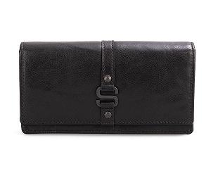 Гаманець шкіряний Spikes & Sparrow Iowa RFID Black - Фото 1