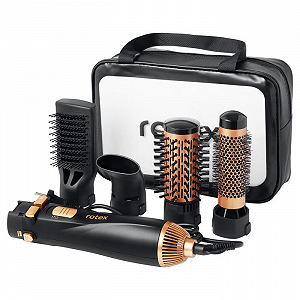 Фен-щітка обертова Rotex RHC490-T AirBrush 1200 вт synthetic.ua - Фото 1