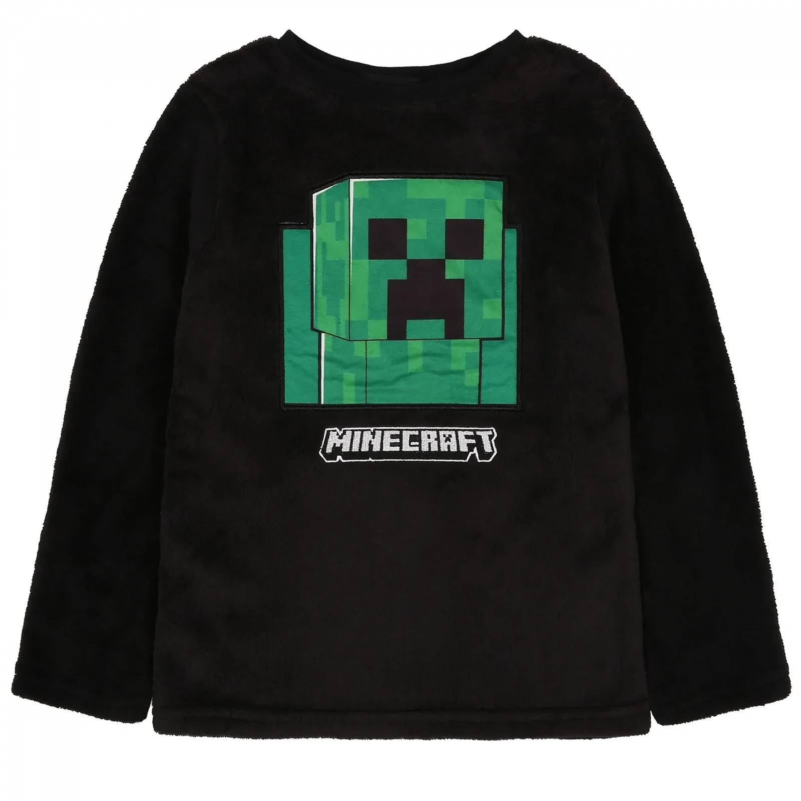 Пижама Minecraft Creeper Флисовая для мальчиков Теплая с длинными рукавами, фото №3