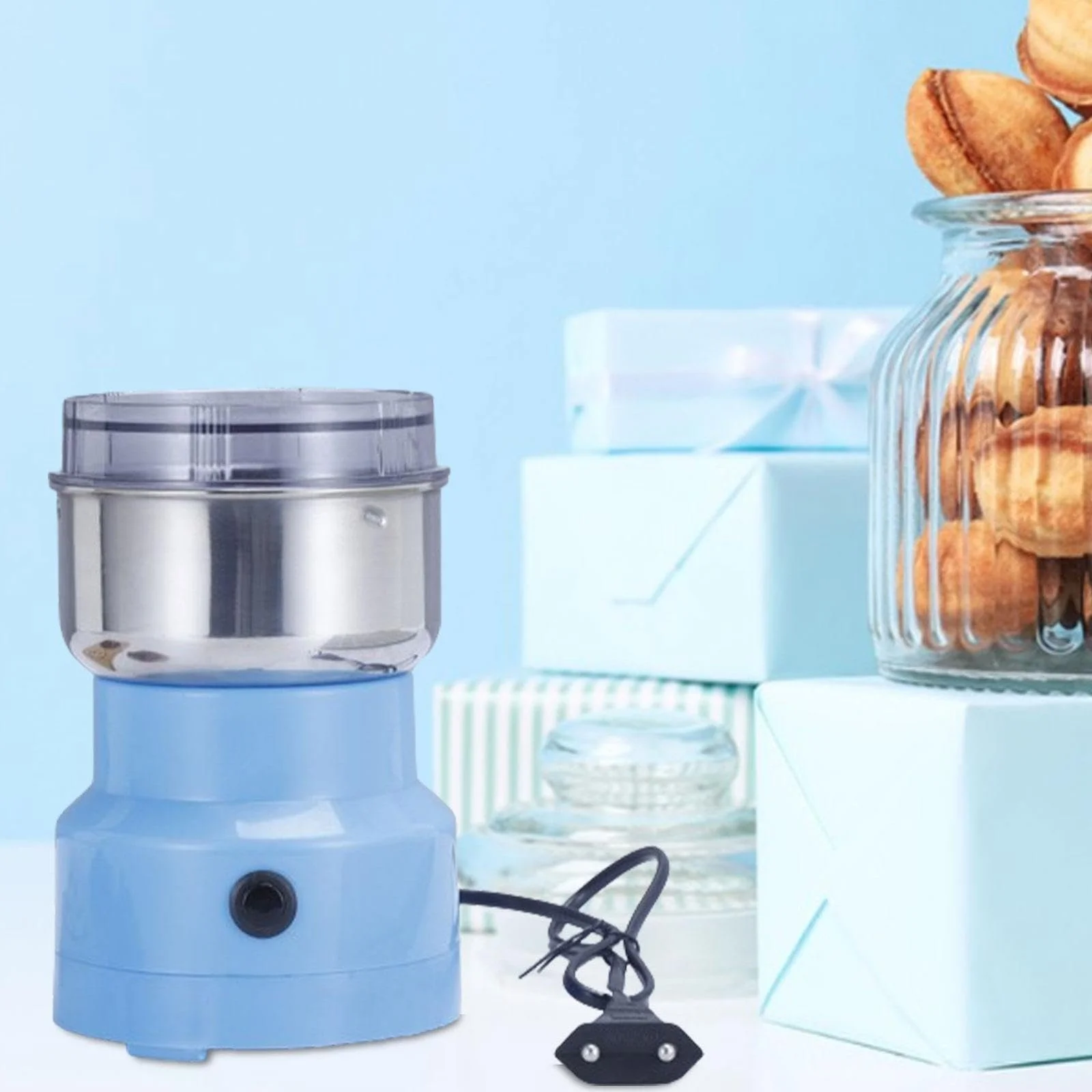 Кофемолка kowaku Универсальная Синяя, фото №6