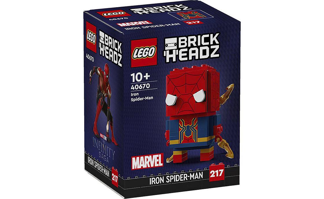Дитячий конструктор LEGO Brick Headz Залізна Людина-павук (40670), фото №1