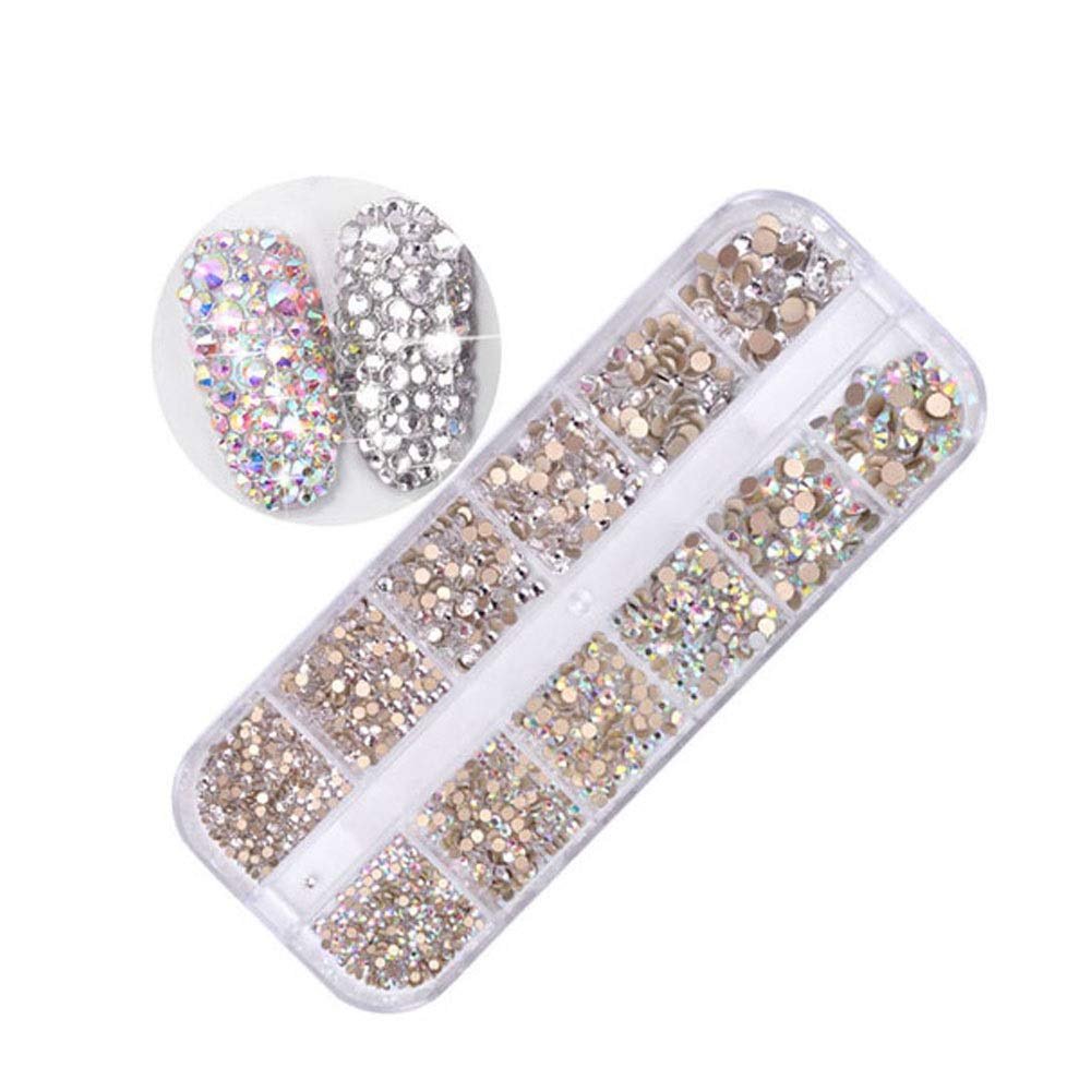 Набор страз Хрустальные и Радужные 1400 шт., фото №1