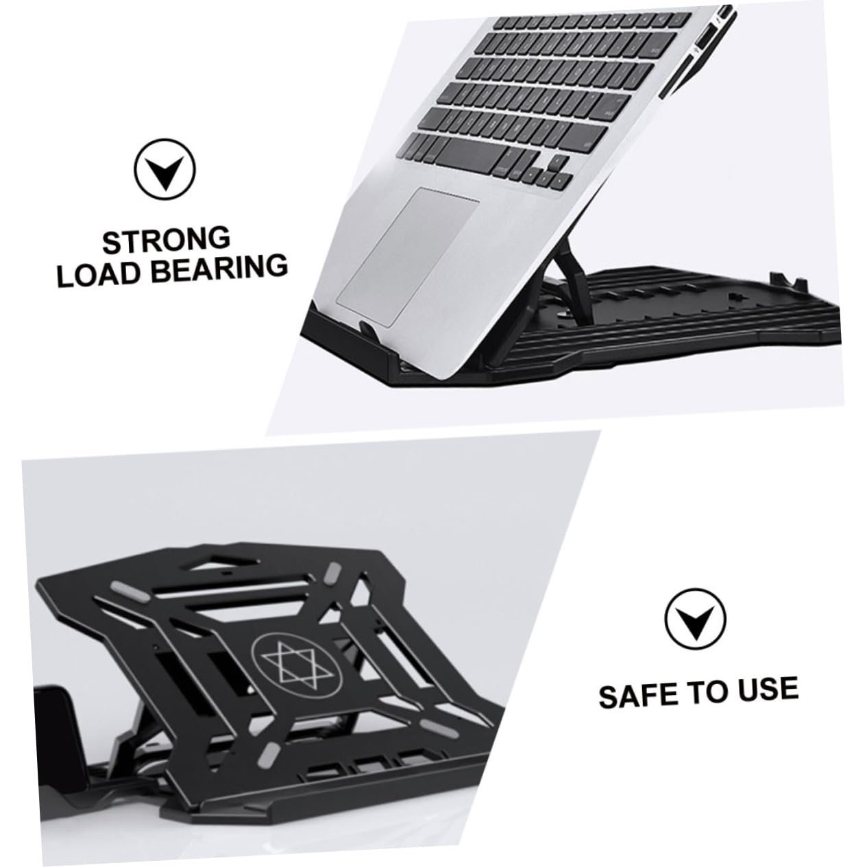 Подставка для ноутбука Складная Регулируемая по высоте Держатель для ноутбука для эргономичной работы Портативная для школы Офиса и дома Улучшает комфорт во время работы, фото №5 Подставка для ноутбука Складная Регулируемая по высоте Держатель для ноутбука для эргономичной работы Портативная для школы Офиса и дома Улучшает комфорт во время работы, фото №5